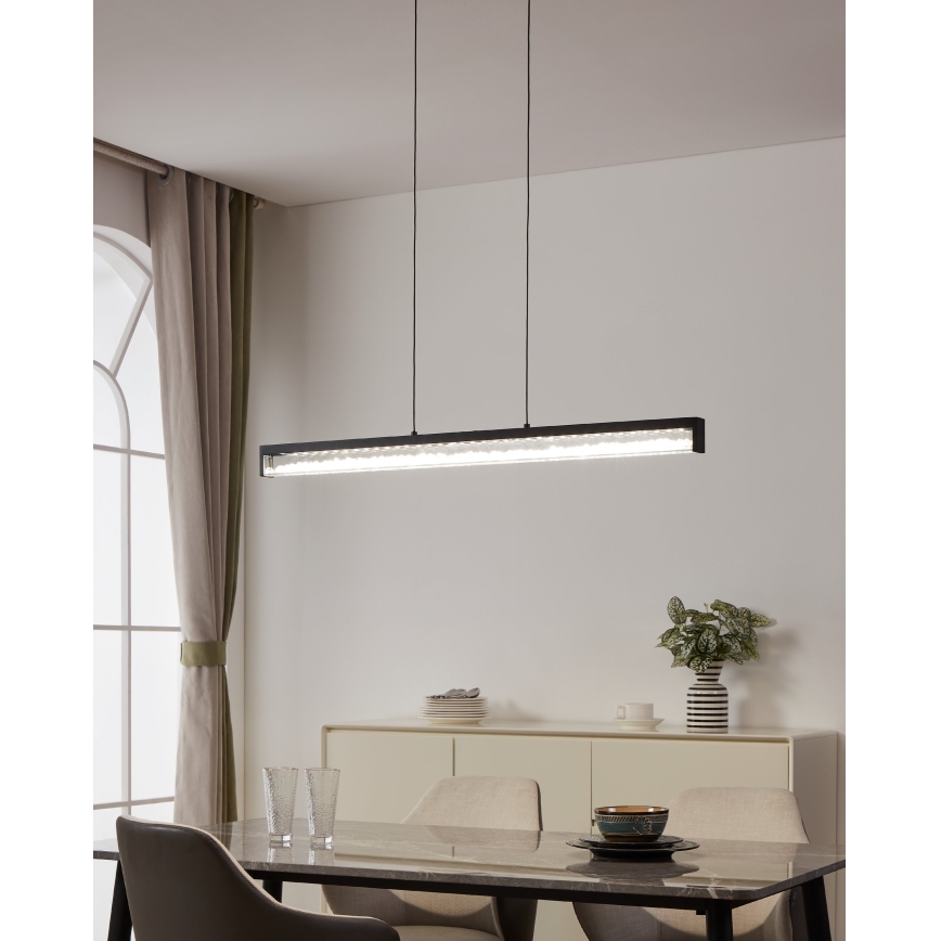 Eglo - LED ljusreglerad ljuskrona på textilsladd LED/36W/230V 2700 - 5000K