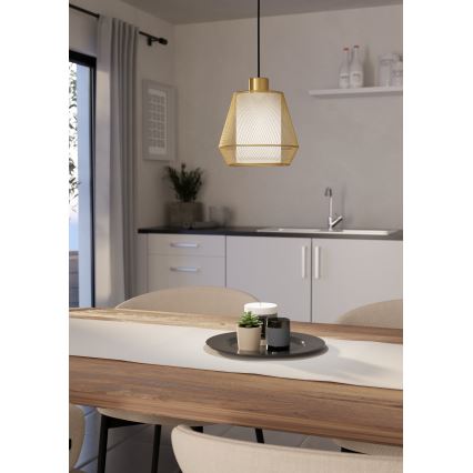 Eglo - Ljuskrona med textilsladd 1xE27/40W/230V
