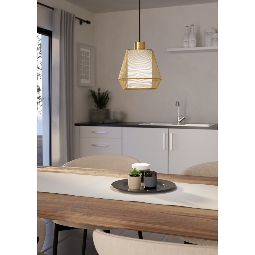 Eglo - Ljuskrona med textilsladd 1xE27/40W/230V