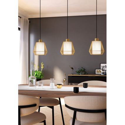 Eglo - Ljuskrona med textilsladd 3xE27/40W/230V