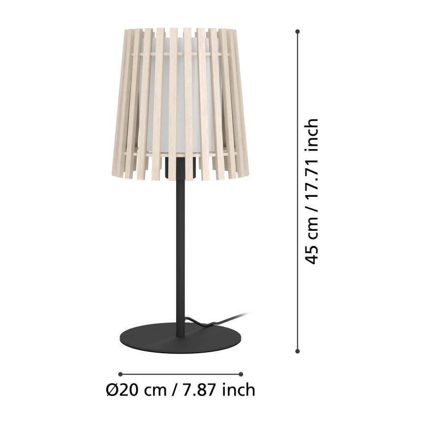 Eglo - Bordslampa 1xE27/25W/230V