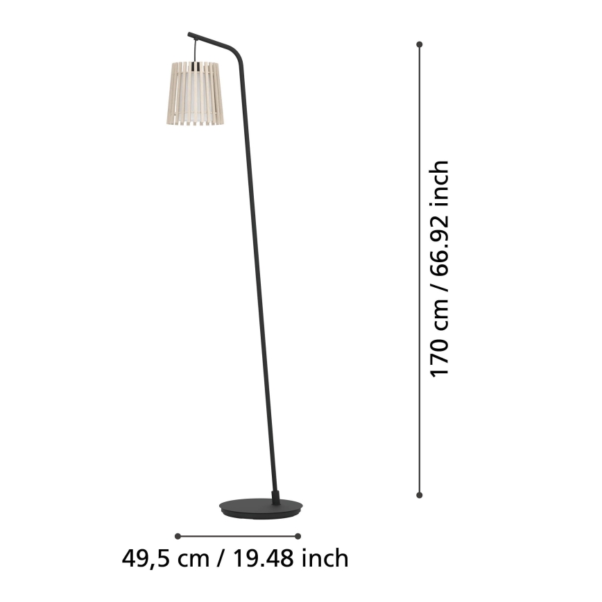 Eglo - Golv lampa 1xE27/25W/230V