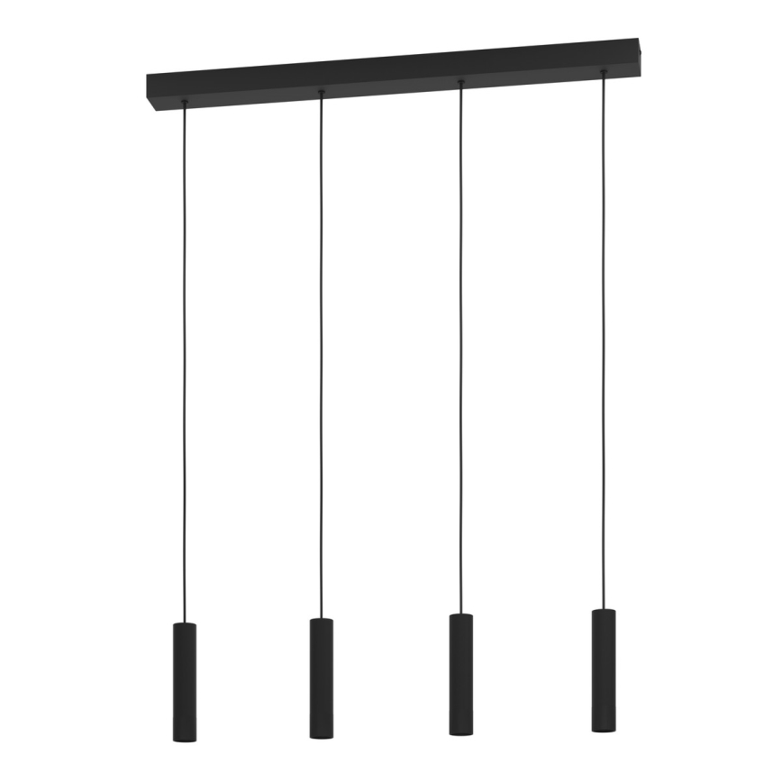 Eglo - LED ljusreglerad ljuskrona på textilsladd 4xLED/5,4W/230V