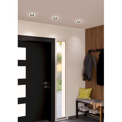 Eglo - KIT 3x LED infälld belysning 3xLED/4,8W/230V svart