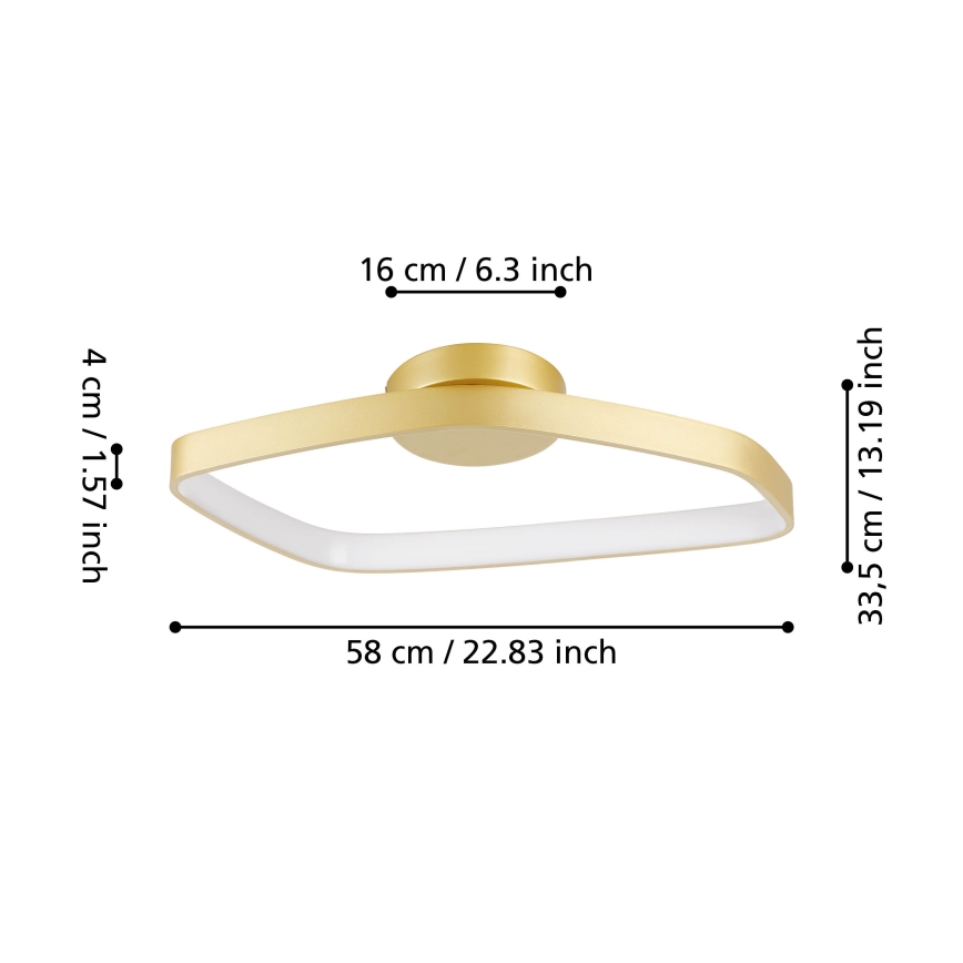 Eglo - LED Dimbar taklampa LED/25,2W/230V