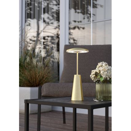 Eglo - LED Ljusreglerad beröring utomhus lampa LED/2,8W/5V 2400K/3000K/4000K 5200 mAh IP54 guld