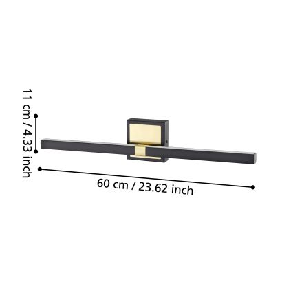 Eglo - LED Vägglampa för badrum LED/11W/230V IP44