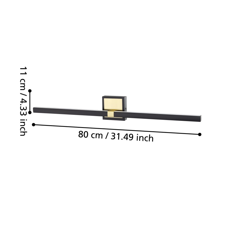 Eglo - LED Vägglampa för badrum LED/17,5W/230V IP44