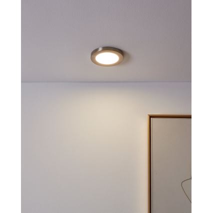 Eglo - LED infälld belysning LED/5,5W/230V 4000K matt krom