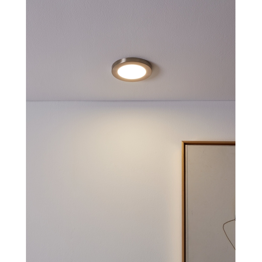 Eglo - LED infälld belysning LED/5,5W/230V 4000K matt krom