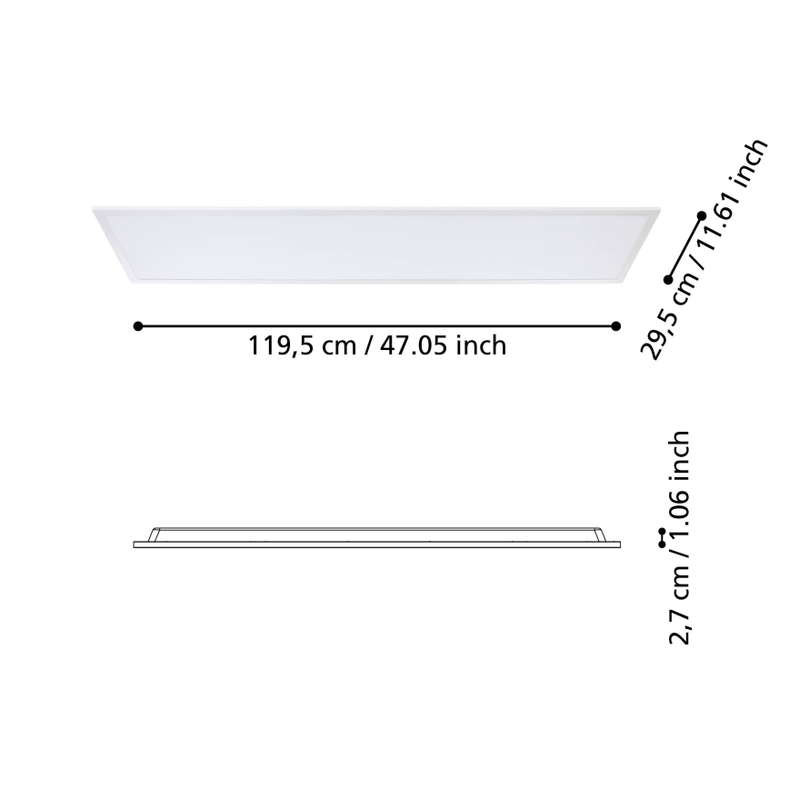 Eglo - LED fäst panel LED/34,5W/230V 120x30 cm