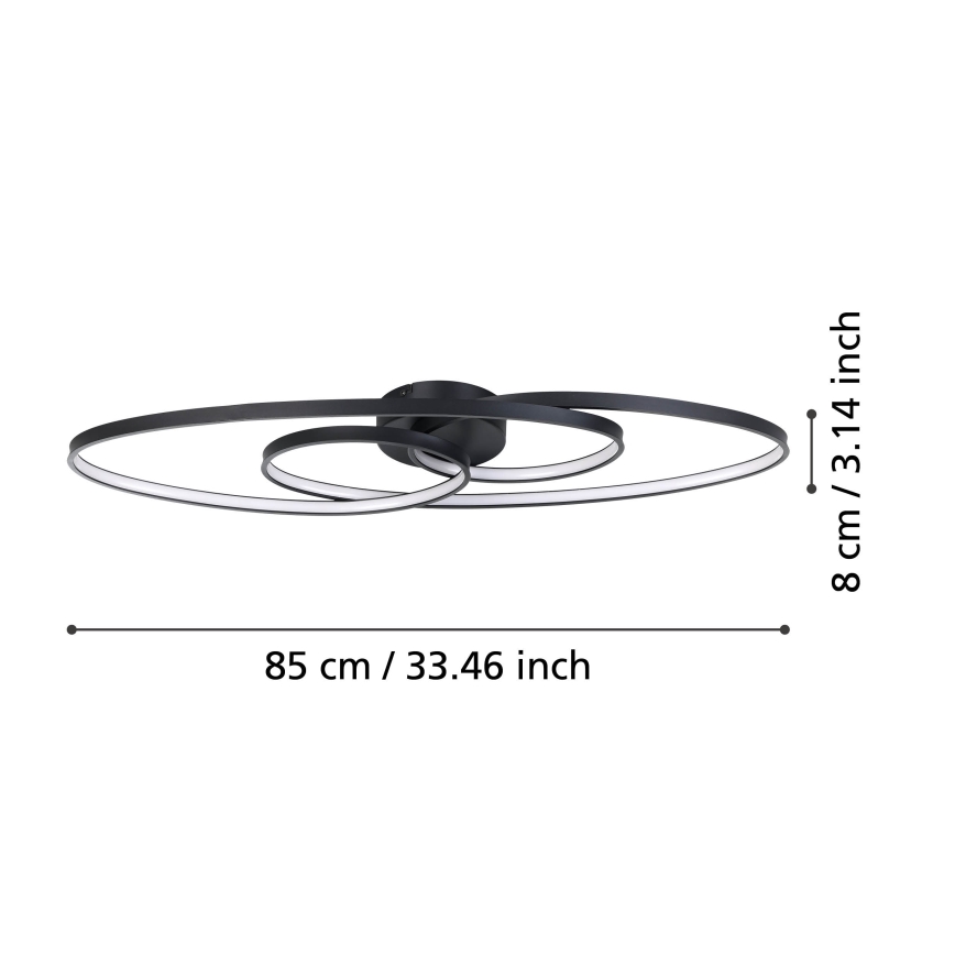 Eglo - Dimbar LED-taklampa LED/38W/230V
