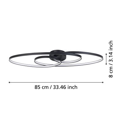 Eglo - LED Dimbar taklampa LED/38W/230V