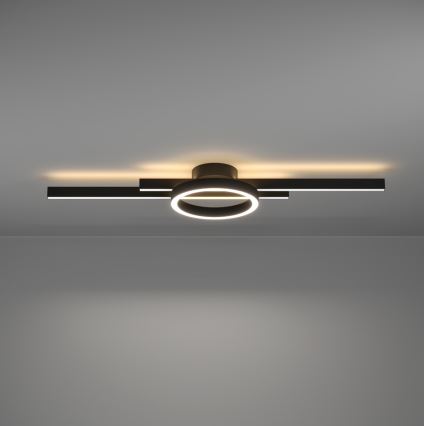 Eglo - LED RGBW Dimbar taklampa LED/23,5W/230V 2700-6500K svart + fjärrkontroll