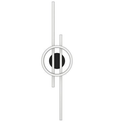 Eglo - LED RGBW Dimbar taklampa LED/23,5W/230V 2700-6500K svart + fjärrkontroll