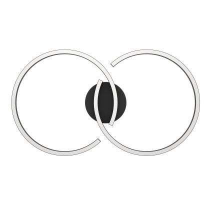 Eglo 900955 - LED RGBW Dimbar taklampa LED/19,5W/230V 2700-6500K svart + fjärrkontroll