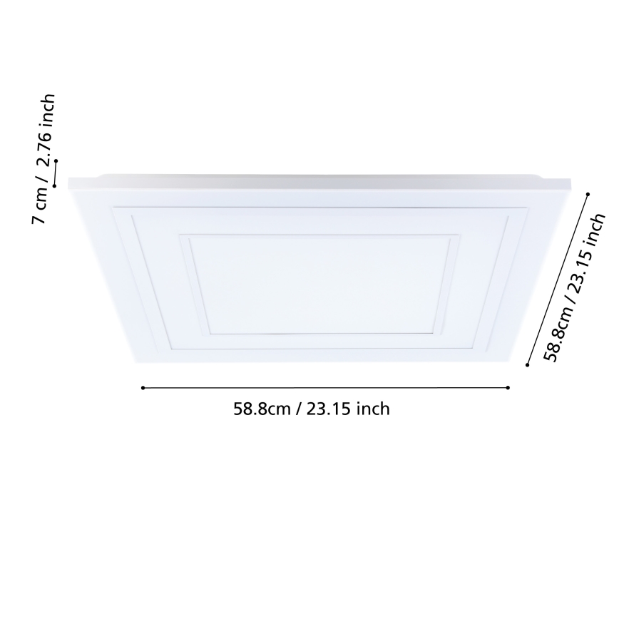 Eglo - LED RGBW Dimbar taklampa LED/29W/230V 3000-6500K + fjärrkontroll