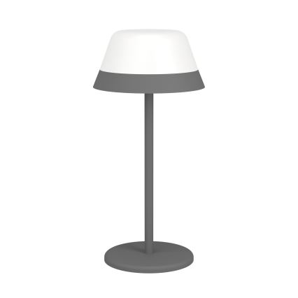 Eglo - LED RGBW Ljusreglerad beröring utomhus lampa 2i1 LED/1,5W/5V 2600 mAh IP54 grå