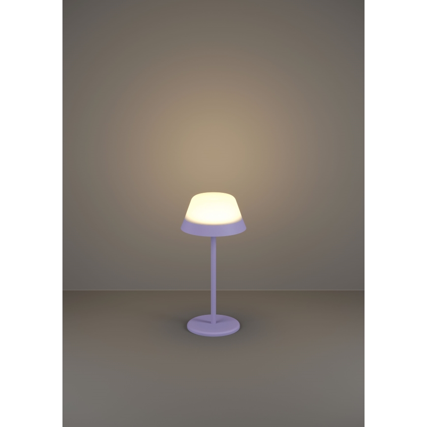 Eglo - LED RGBW Dimbart touch-utomhuslampa 2-i-1 LED/1,5W/5V 2600 mAh IP54 lila