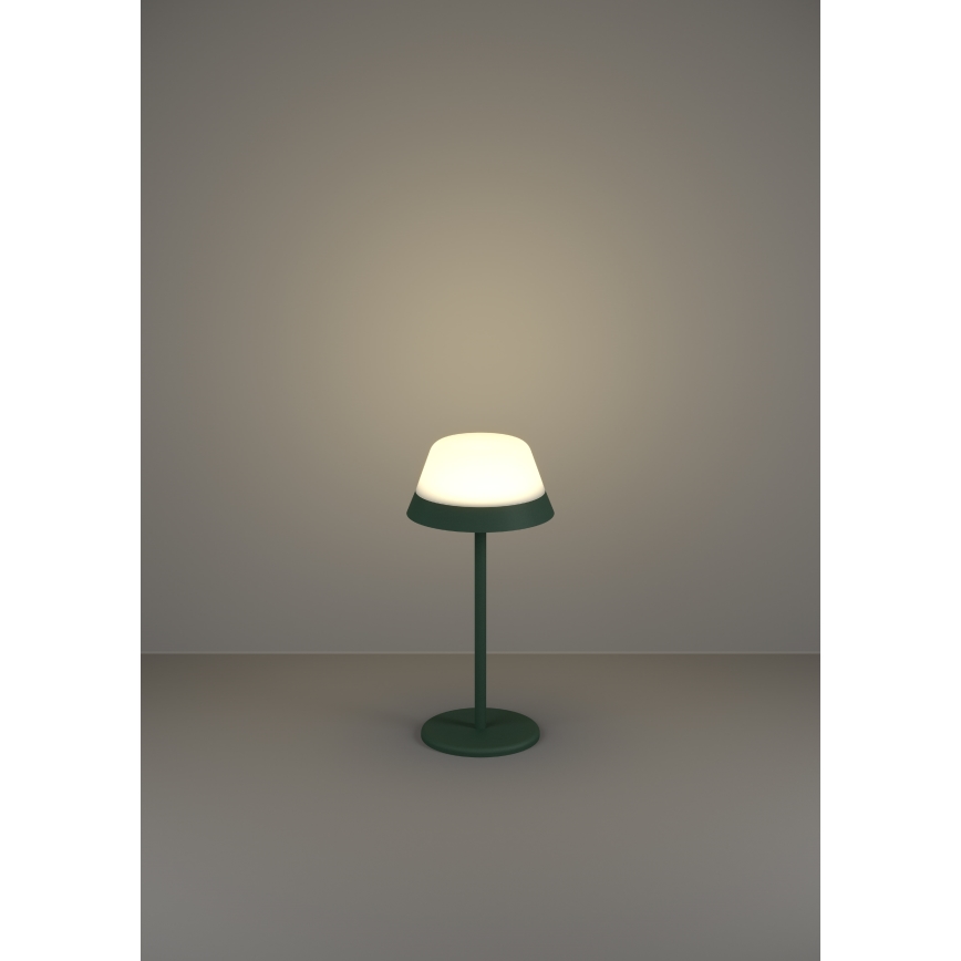 Eglo - LED RGBW Ljusreglerad beröring utomhus lampa 2i1 LED/1,5W/5V 2600 mAh IP54 grön