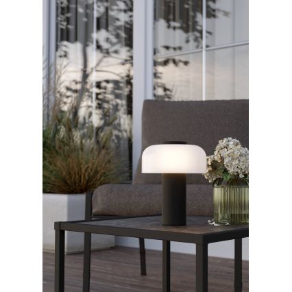 Eglo - LED Ljusreglerad beröring utomhus lampa LED/2,25W/5V 2400-4000K 5200 mAh IP44 svart/vit