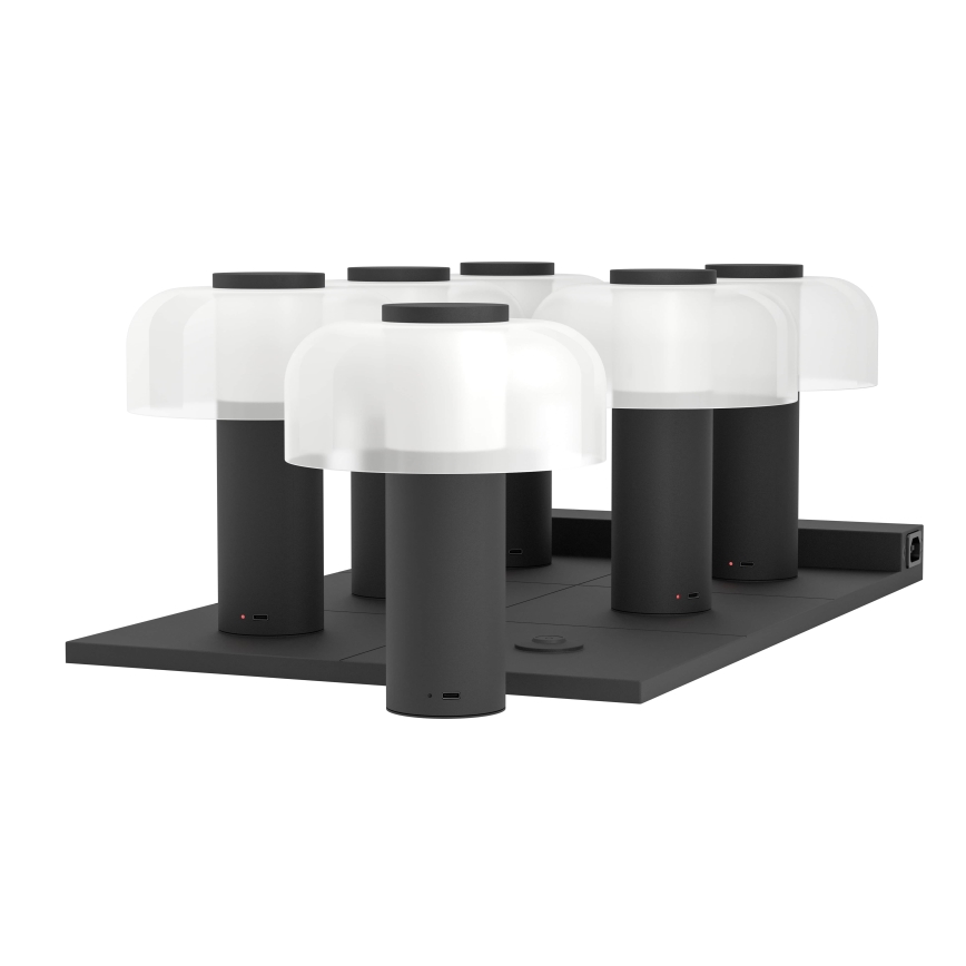 Eglo - LED Ljusreglerad beröring utomhus lampa LED/2,25W/5V 2400-4000K 5200 mAh IP44 svart/vit