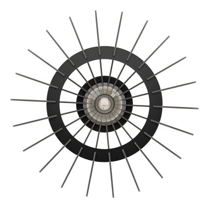 Eglo - Taklampa 1xE27/40W/230V diameter 38 cm svart