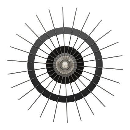 Eglo - Taklampa 1xE27/40W/230V diameter 45 cm svart