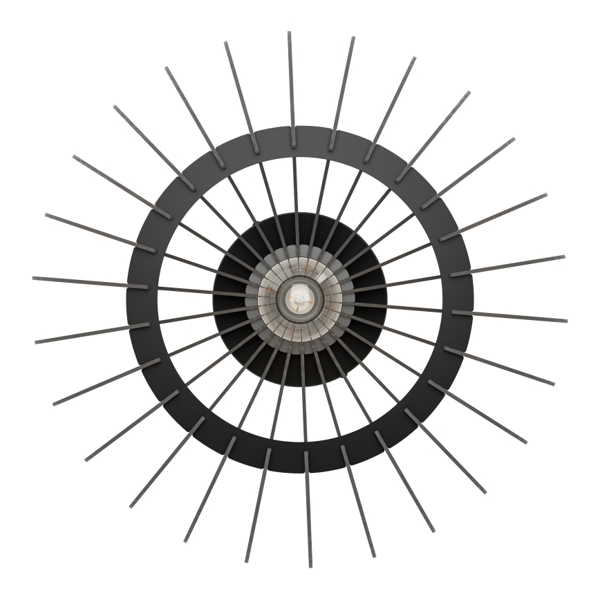 Eglo - Taklampa 1xE27/40W/230V diameter 45 cm svart