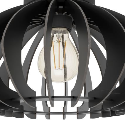 Eglo - Taklampa 1xE27/40W/230V diameter 45 cm svart