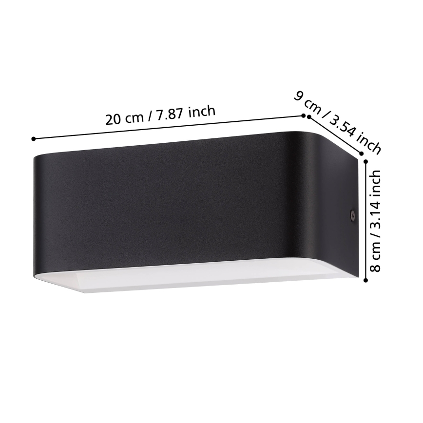 Eglo - LED väggbelysning LED/10W/230V 3000K svart