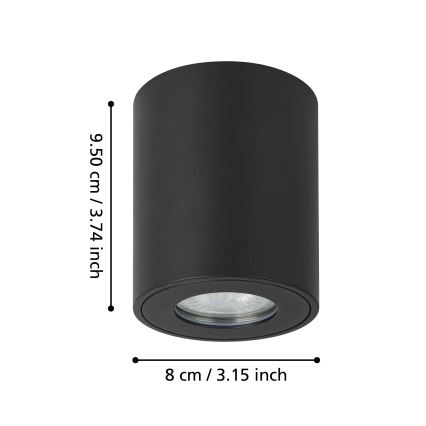 Eglo - Spotlight för utomhusbruk 1xGU10/5W/230V diameter 8 cm IP44
