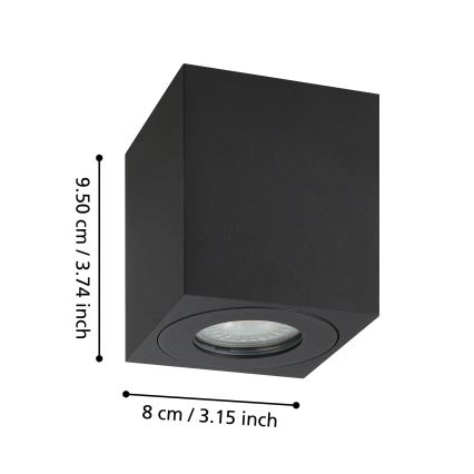 Eglo - Spotlight för utomhusbruk 1xGU10/5W/230V 8x8cm IP44