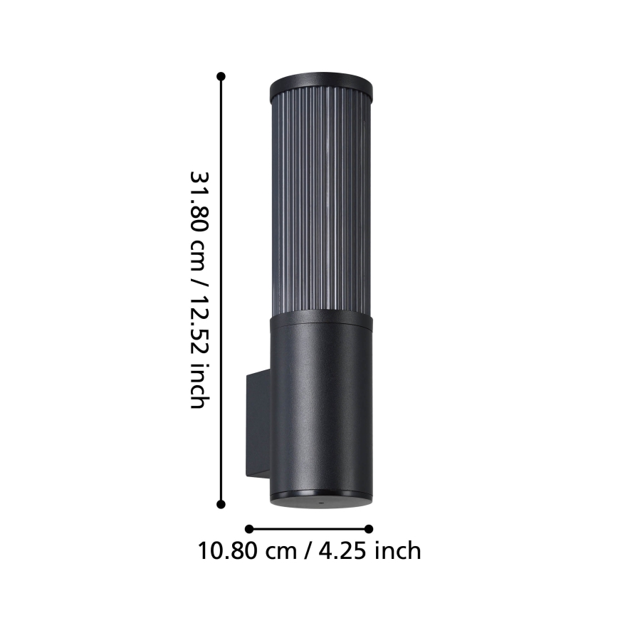 Eglo - Vägglampa för utomhusbruk 1xE27/15W/230V IP54
