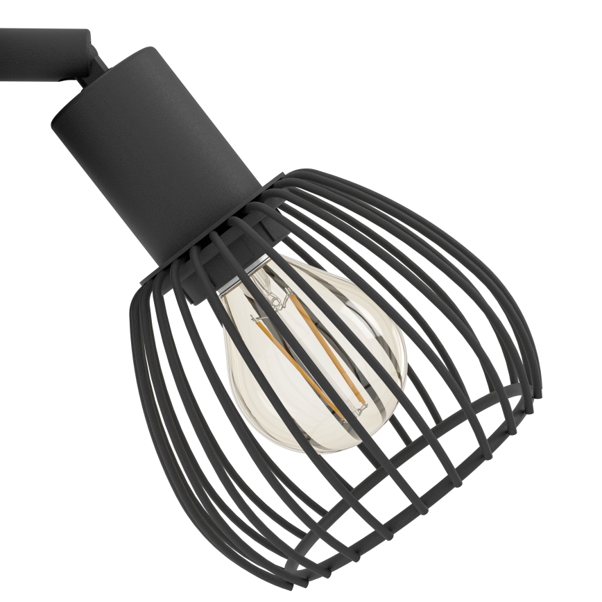 Eglo - Vägglampa 1xE14/40W/230V svart