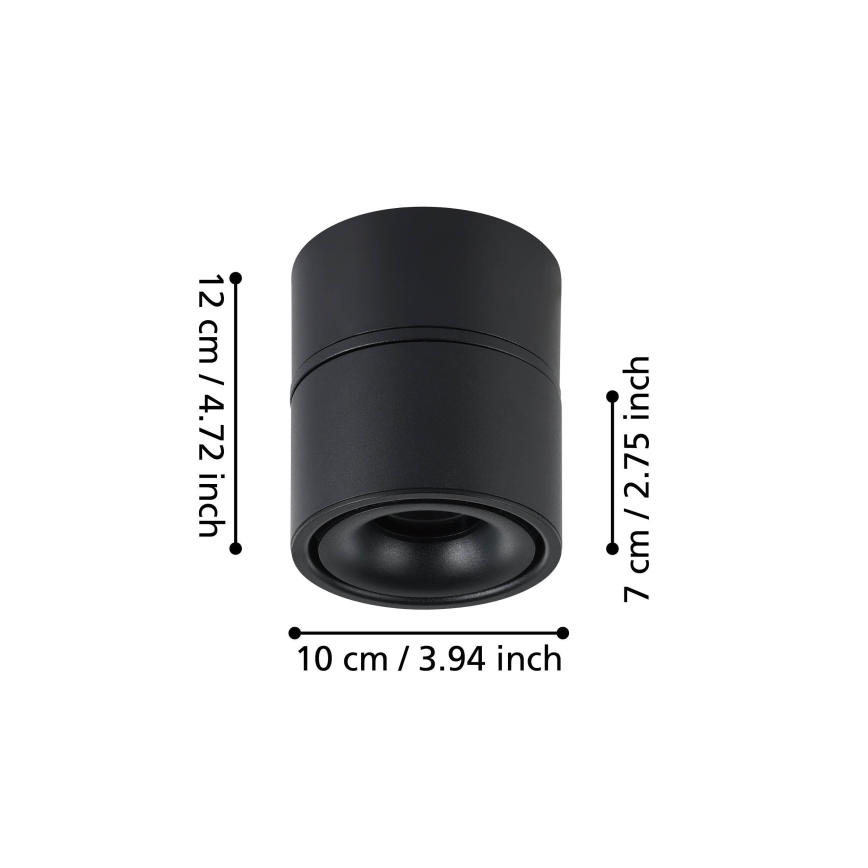 Eglo - LED Spotlight LED/8W/230V 3000K svart