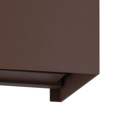 Eglo - LED vägglampa för utomhusbruk 2xLED/2,8W/230V IP54 brun