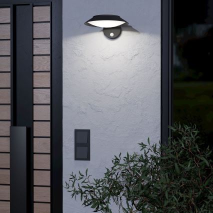 Eglo - LED solcell väggbelysning med sensor LED/7W/3,7V IP44