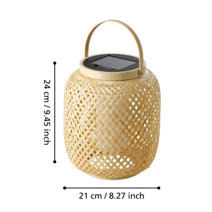 Eglo - LED Solcell bordslampa LED/3,3W/3,7V 1800 mAh IP44