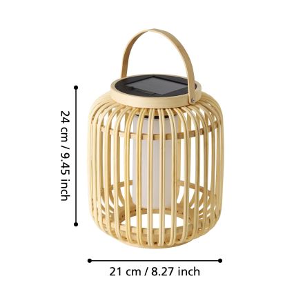 Eglo - LED Solcell bordslampa LED/3,3W/3,7V 1800 mAh IP44