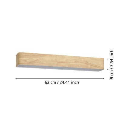 Eglo - LED Vägglampa för badrum LED/26,5W/230V 3000K IP44 beige