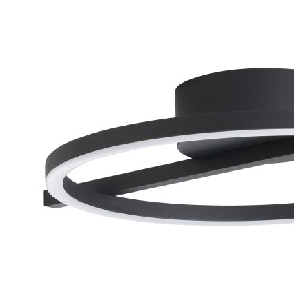 Eglo - LED RGBW Dimbar taklampa LED/17W/230V 2700-6500K svart + fjärrkontroll