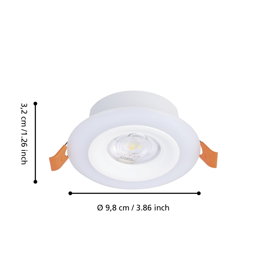 Eglo - KIT 3xLED RGBW Ljusreglerad hängande badrumslampa 3xLED/3,8W/230V 2700-6500K IP44 + fjärrkontroll