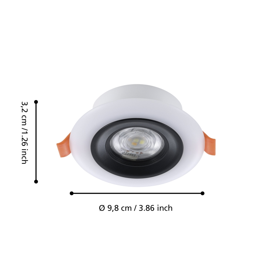 Eglo - KIT 3x LED RGBW Ljusreglerad hängande badrumslampa 3xLED/3,8W/230V 2700-6500K IP44 + fjärrkontroll