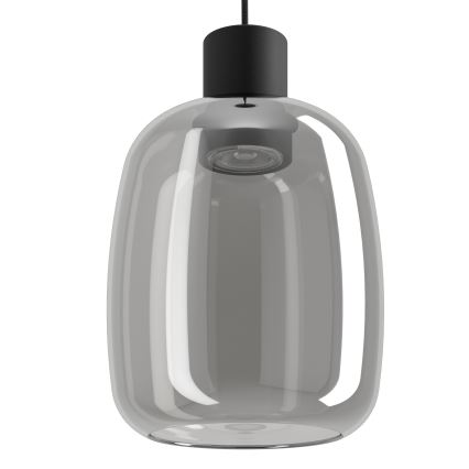 Eglo - LED RGBW Ljusreglerad ljuskrona på textilsladd 3xLED/3,7W/230V 2700-6500K grå