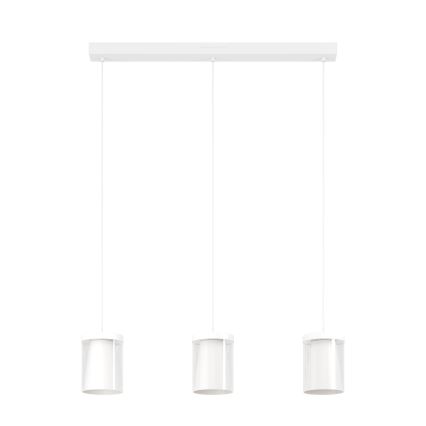Eglo - LED RGBW Ljusreglerad ljuskrona på textilsladd 3xLED/3,7W/230V 2700-6500K vit ZigBee