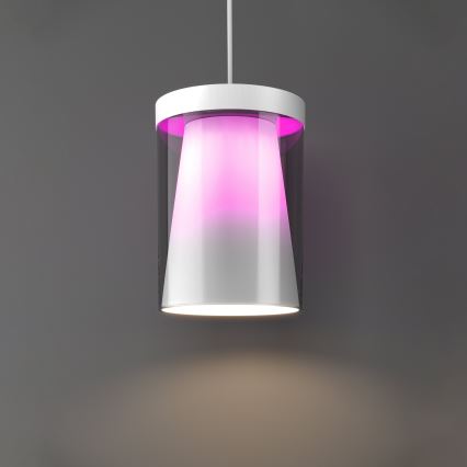 Eglo - LED RGBW Ljusreglerad ljuskrona på textilsladd 3xLED/3,7W/230V 2700-6500K vit ZigBee