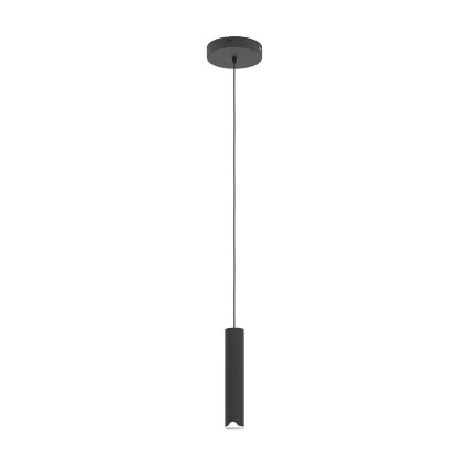 Eglo - LED RGBW Ljusreglerad ljuskrona på textilsladd LED/3,7W/230V 2700-6500K svart