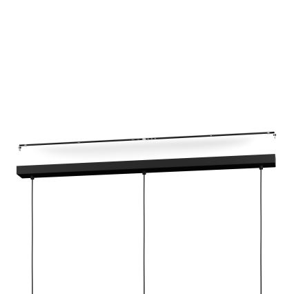 Eglo - LED RGBW Ljusreglerad ljuskrona på textilsladd 3xLED/3,7W/230V 2700-6500K svart