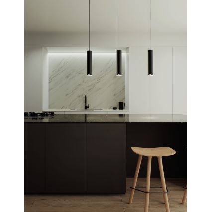Eglo - LED RGBW Ljusreglerad ljuskrona på textilsladd 3xLED/3,7W/230V 2700-6500K svart